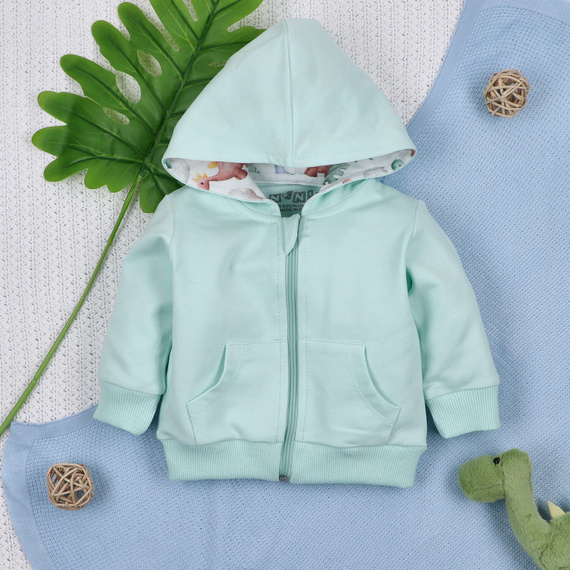 ABN-5576 Sudadera para niños Dino Explorer Nini - algodón orgánico, corte cómodo
