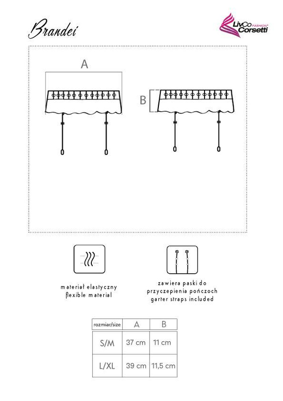 Brandei LC 90522-1 LivCo Corsetti Liguero de moda