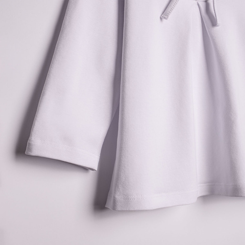 Blusa niña Nicol 220139 algodón manga larga elegante blanca cómoda