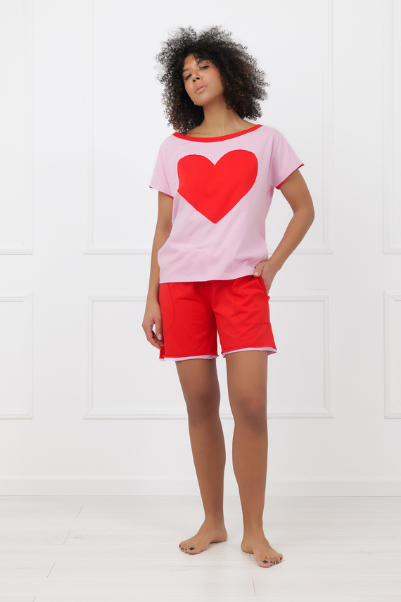 Pijama Sabrina Italian Fashion 100% algodón – manga corta, shorts