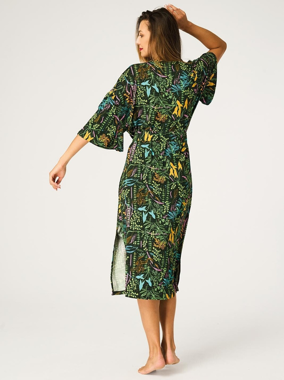 Key LGL 574 Verde – Bata mujer 95% viscosa con estampado