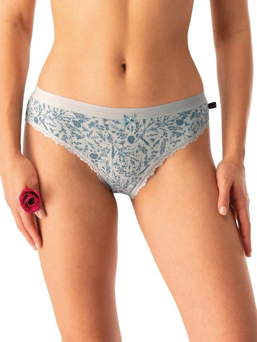 Braga de mujer LPR 830 Key verde menta - algodón, paquete de 2 en caja, cómoda y clásica