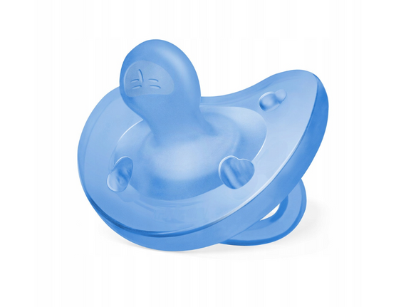 Chicco PhysioForma Chupete de goma ortodóntico blando 6-12m - azul