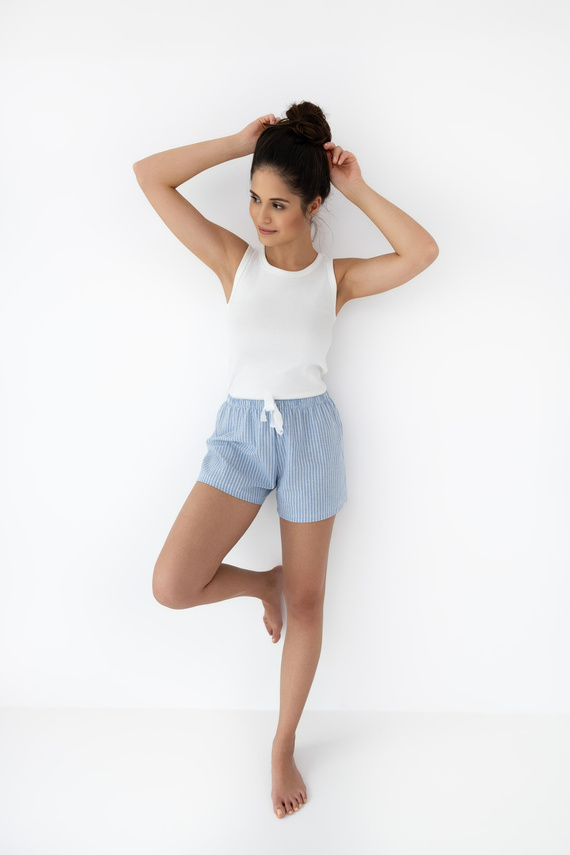 Pijama de señora Patricia Sensis - azul crema