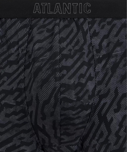 Atlantic 3MH-239 A3 Boxers para Hombre 3-Pack Algodón Grafito Negro Índigo