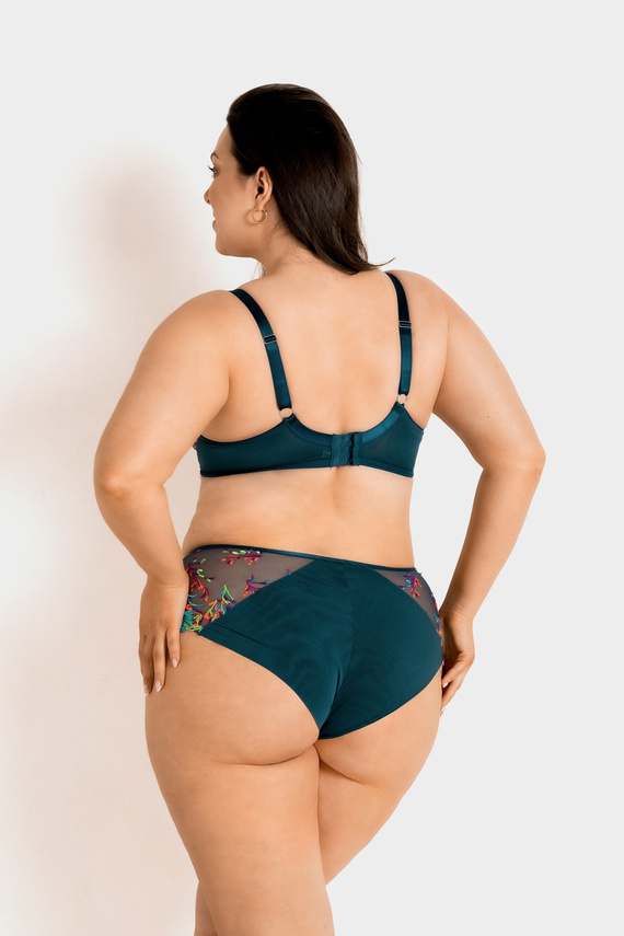 19233 Illusion Soft Mediolano - sujetador suave con bordado de colores, malla transparente