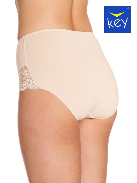 Braguitas mujer Key LPF 111 algodón con encaje y ajuste cómodo