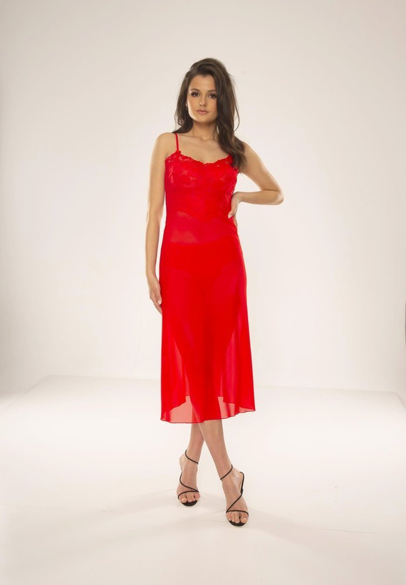 469 Camisón sin tirantes Alison Forex - rojo