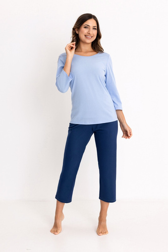 Regina 744 3/4 pijama mujer 100% algodón pantalón 7/8