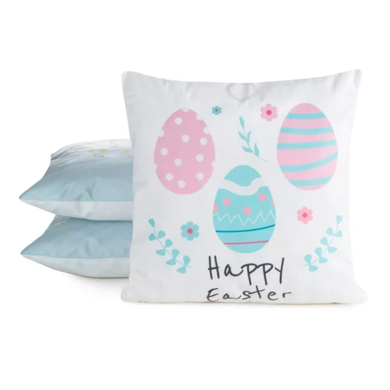 Eurofirany Wiosna 8– funda de cojín decorativa pascual elegante