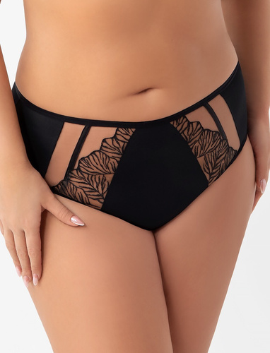 Gorsenia Vida K965 - Braguitas de talle alto para mujer, Embellecedor, Modelado, Microfibra + Bordado