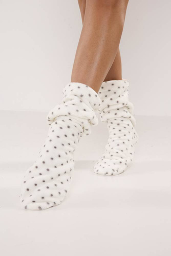 553/554 Calcetines de dormir Wellsoft Smooth De Lafense - crudo lunares pequeños