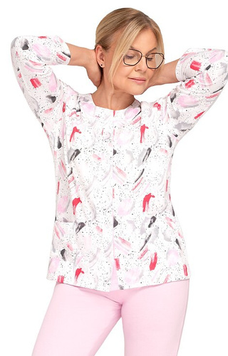 202 Maria III Pijama de mujer Martel 31 rosa - algodón, desabrochado, manga larga