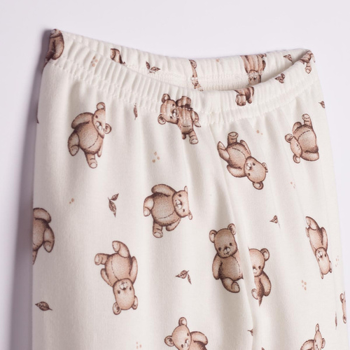 227036 Nicol BENEK Pijama infantil 100% algodón crema con ositos