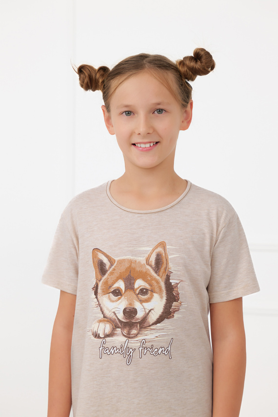 Pijama niña Shiba Italian Fashion 100% algodón shorts