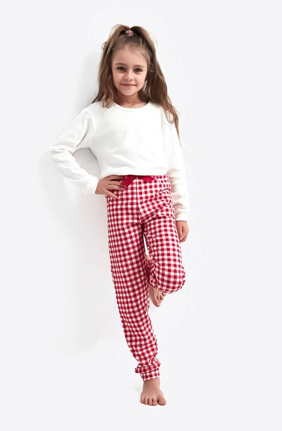 Sensis Perfect Kids Pijama de niña - crema y rojo