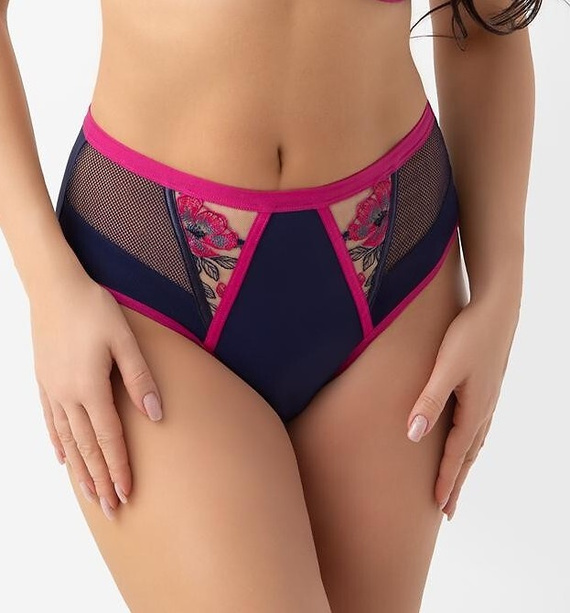 Gorsenia B022 Savina Braguitas brasileñas de mujer tul bordado microfibra espalda lisa