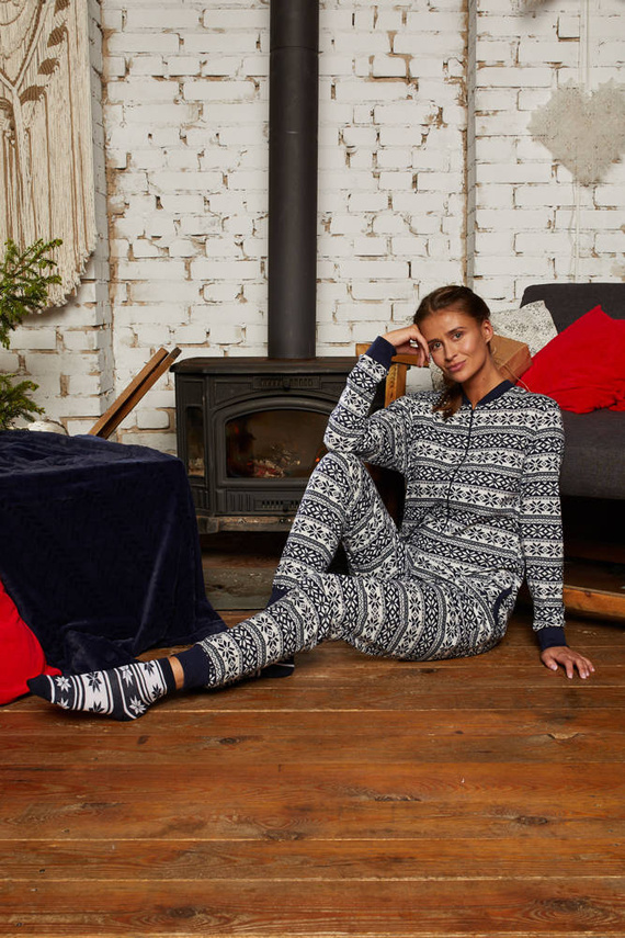 Mono Alaska Mujer Moda Italiana - azul marino