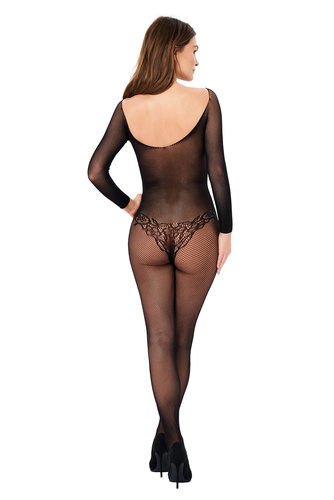 Bodystocking Kotek BG003 negro S/M/L – malla elástica