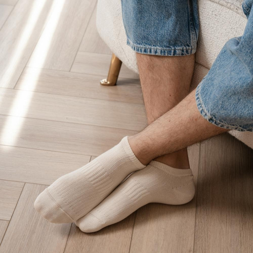 Arte.197 Steven calcetines naturales - unisex 100% algodón, sin costuras
