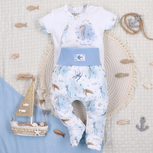 ABN-5456 Sea Of Joy Nini calcetines para bebé - algodón orgánico, cintura elástica