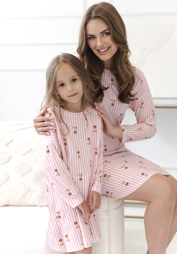 Camisa para niña Taro Nola 3646 rosa 100% algodón manga larga