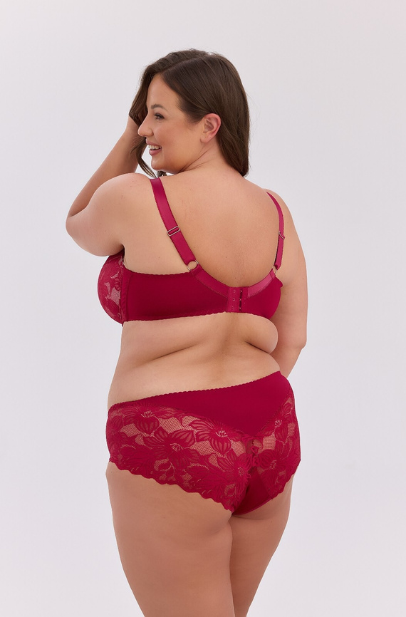 Gaia Mary BSM 1372 Sujetador Semi Soft Maxi con Aros Bordó