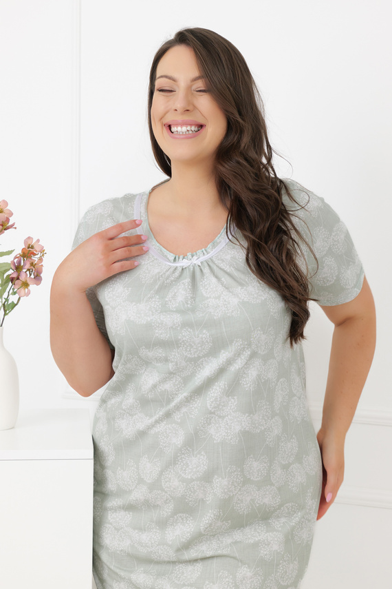 Camisón mujer Eleni Italian Fashion 100% algodón, manga corta