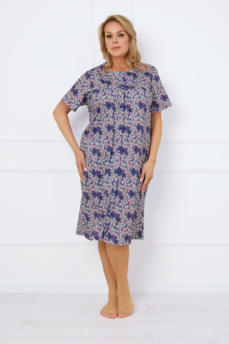 Camisón Bonaria, manga corta Moda Italiana - estampado