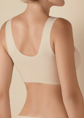 Olivia Selene Bra beige - Sujetador deportivo sin aros para mujer
