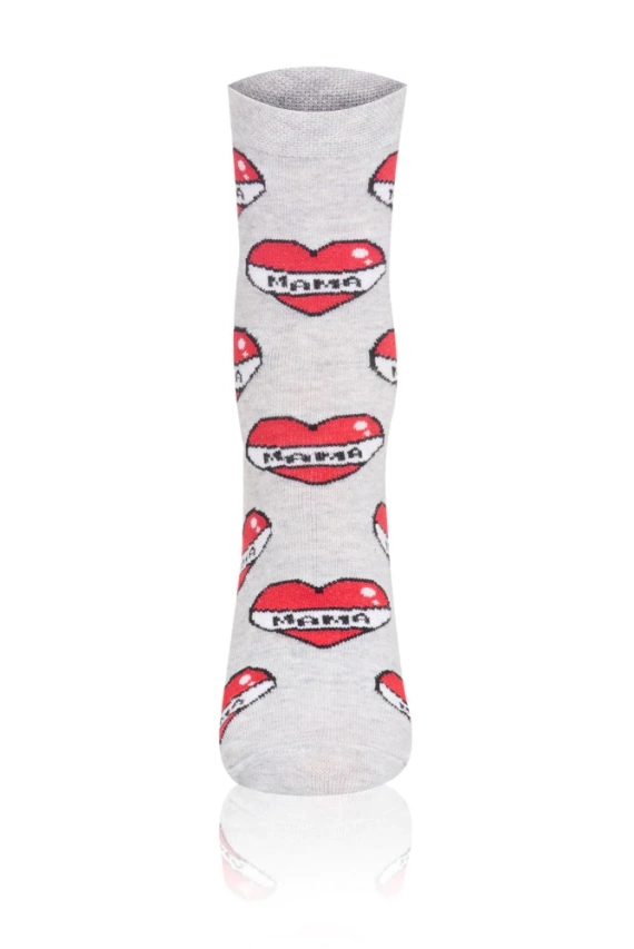 S122D Mamá Calcetines Largos Moda Italiana - gris