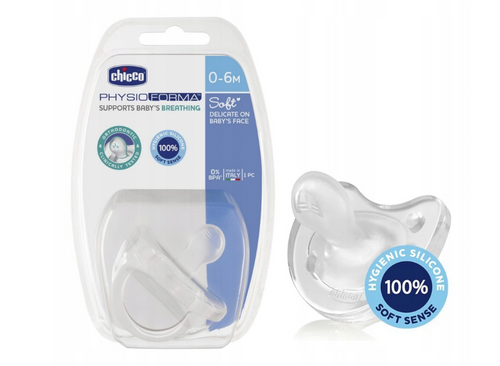 Chicco PhysioForma Chupete de goma ortodóntico blando 0+