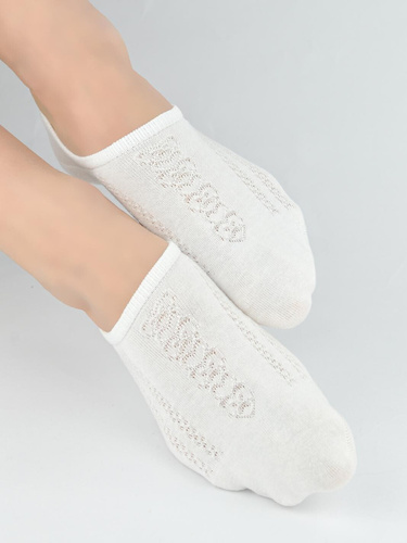 Calcetines invisibles mujer Noviti ST095 – algodón, silicona en talón