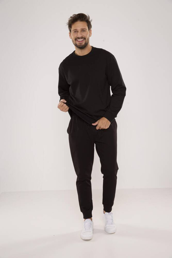 728 Sudadera Just Forex para hombre - negra