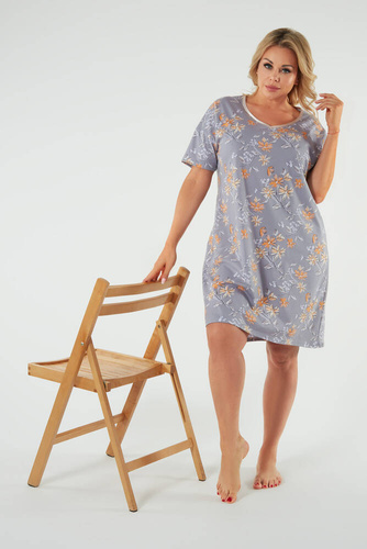 Camisón Kasos, manga corta Moda Italiana - estampado