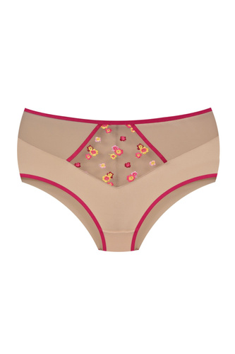 Braguitas Flora 19246 Mediolano con bordado floral cómodas