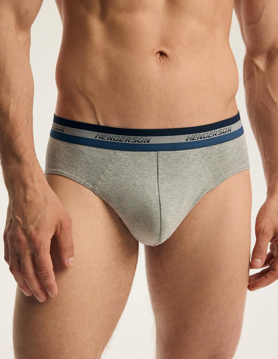 Slips para hombre Henderson Far 45787 2 unidades de algodón gris y vaquero