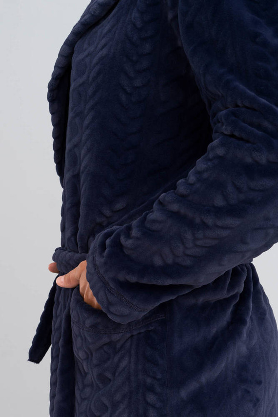 Zygmunt Albornoz para hombre con capucha Moda Italiana - azul marino