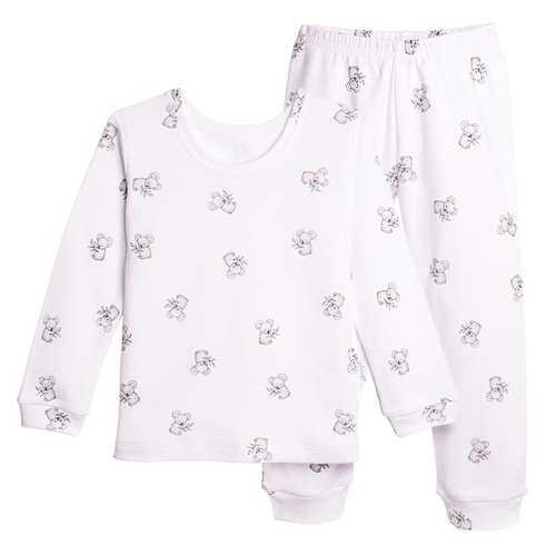 223036 Pijama infantil Figo Nicol 100% algodón blanca con puños