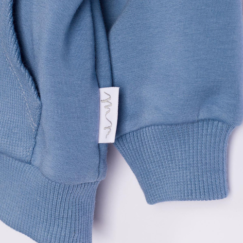 228273 Nicol FARMA Sudadera bomber para niño azul algodón