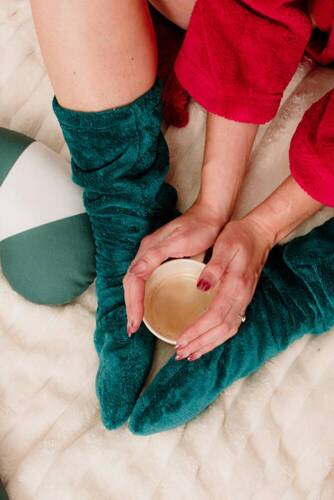 553/554 Calcetines de dormir Wellsoft Smooth De Lafense - verde