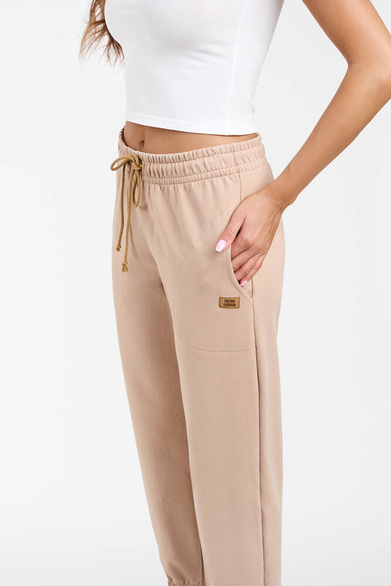 Viva Pantalones de chándal de moda para mujer - beige