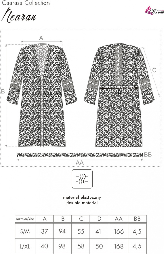 Nearan LC 90602 Caarasa Colección bata mujer LivCo Corsetti