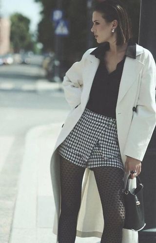 1233 Cherie Leotardos Gabriella 60 den negro - motivo corazón, 3D