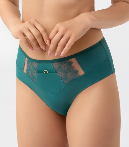 Braguita brasileña Gorsenia B004 Kasja verde – ajuste liso y efecto realce