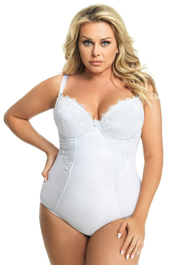 Gorsenia 184 Livia Body con copas - blanco