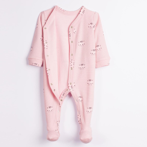 Pijama enterizo para bebé Nicol Tosia 225032 Algodón Rosa con gatitos y patitas