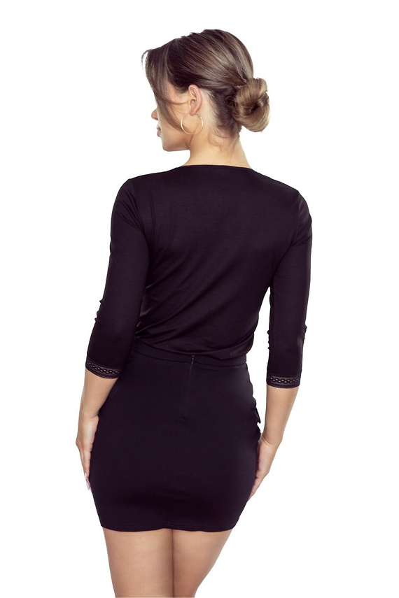 Eldar Eulalia blusa de mujer negro - viscosa, manga 3/4, elegante