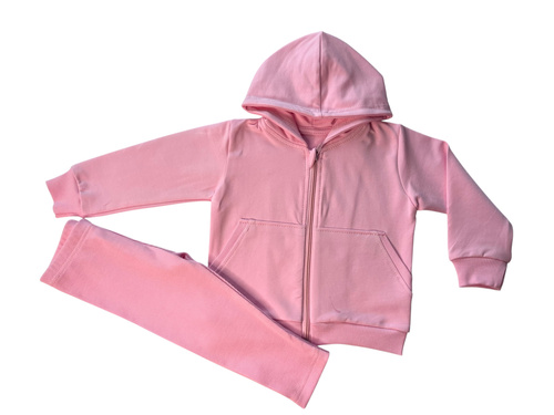 Mamatti DR2154 chándal niña - conjunto rosa oscuro con capucha