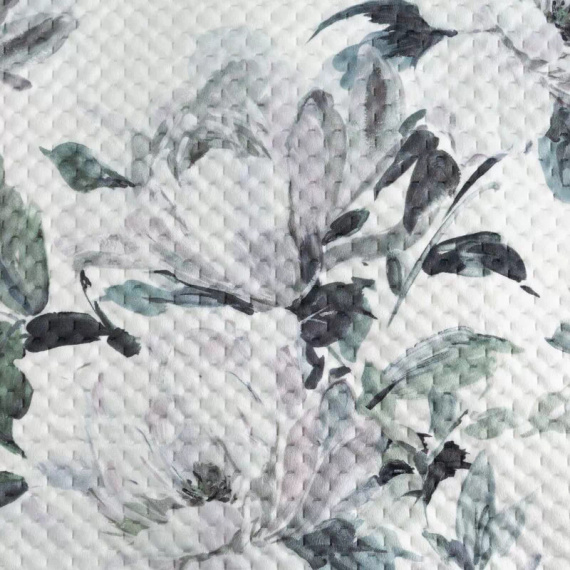 Narzuta Loti Eurofirany blanca decorativa 100% poliéster elegante